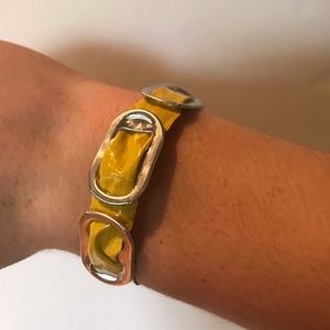 Yellow Can Cap Bracelet